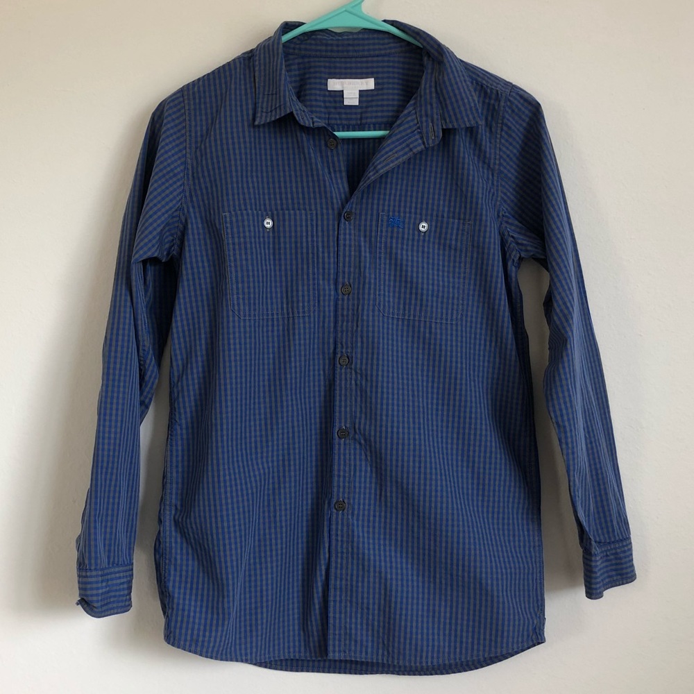 Burberry Boys Button Down Long Sleeve Polo 14